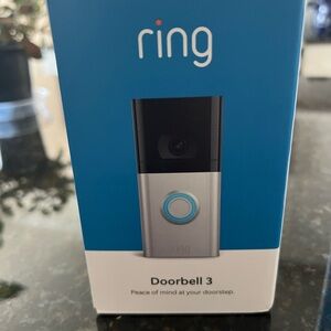 Ring Doorbell 3 - Black and Silver